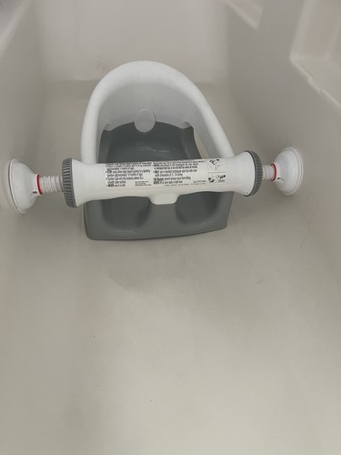 Summer My Bath Seat white – Baby Bathtub Seat for Sit-Up Bathing,