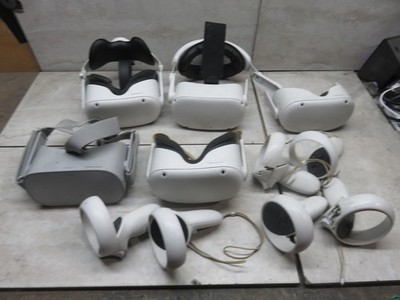LOT OF 5 Meta Oculus Quest VR Headset - PARTS OR REPAIR