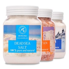 Bath Salts Set 42 Oz - Epsom Salt - Himalayan Pink Salt - Dead Sea Salt - 100...
