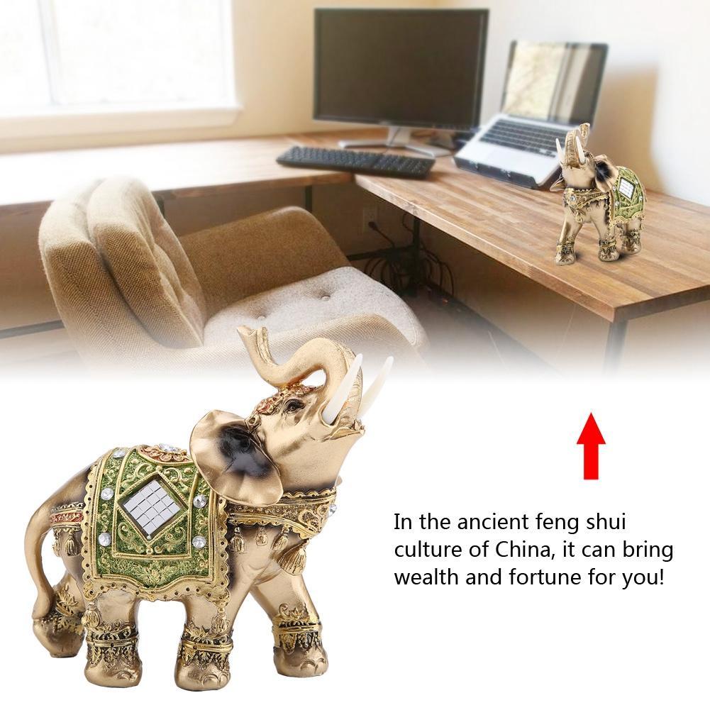 Elephant Statue Figurine Ornament Sculpture Artwork Home Yard Decor Gift eBay