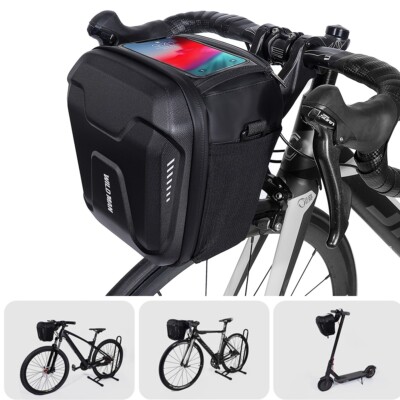 WILDMAN Fahrradtasche Lenkertasche Wasserdicht integriertes Smartphone-Fach 3L