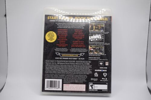 AC/DC Live: Rock Band Track Pack (Sony PlayStation 3, 2008) Complete CIB Tested - Picture 3 of 3