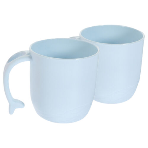 2 Pcs Children's Mouthwash Cup Multi-purpose Plastic Cups Travel