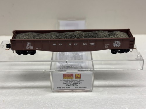 Micro trenes escala N MTL 046 00 300 Pacific Great Eastern PGE 9041 con carga
