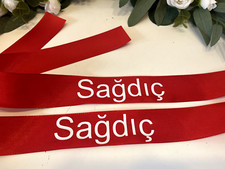 Personalised Ribbons Sa d   Kolluk Groomsmen Bracelet Wedding Wedding