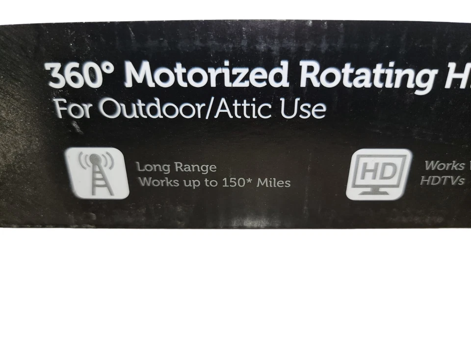 Antena RC Polaroid 360 grados giratoria motorizada HDTV amplificada 150 millas nueva Foto 3 de 4