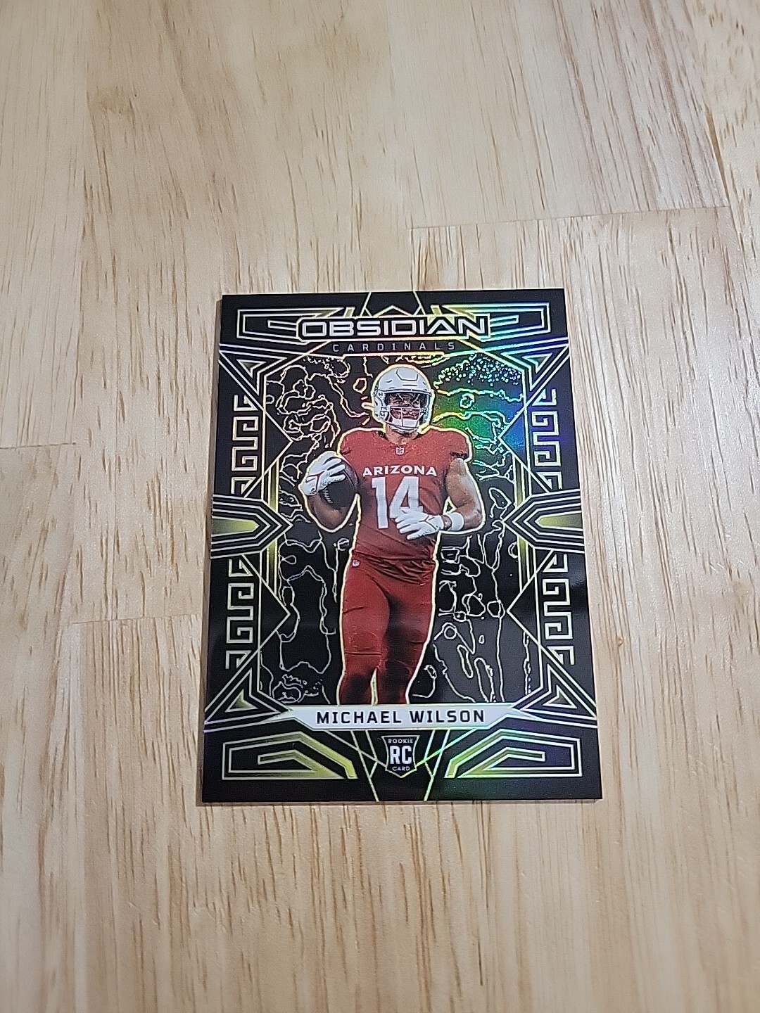 2023 Obsidian MICHAEL WILSON Yellow Electric Etch /10 #103 Rookie RC Cardinals