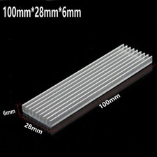 10pcs DIY radiator cooling cooler radiator aluminum radiator LED 100x28x6mm