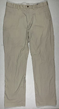 Polo Golf Pants Ralph Lauren Straight Leg Beige Cotton Twill Stretch Mens 36x34