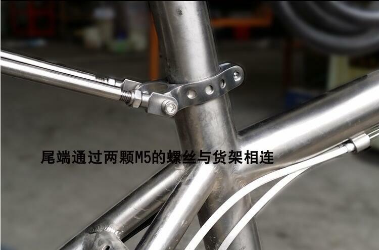 Titanium Seatpost Clamp With Rear Rack Holder 31.8 34.9 For Mountain / Road Bike