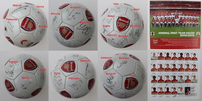 2008-09 Official Arsenal Football Squad Signed inc. Fabregas