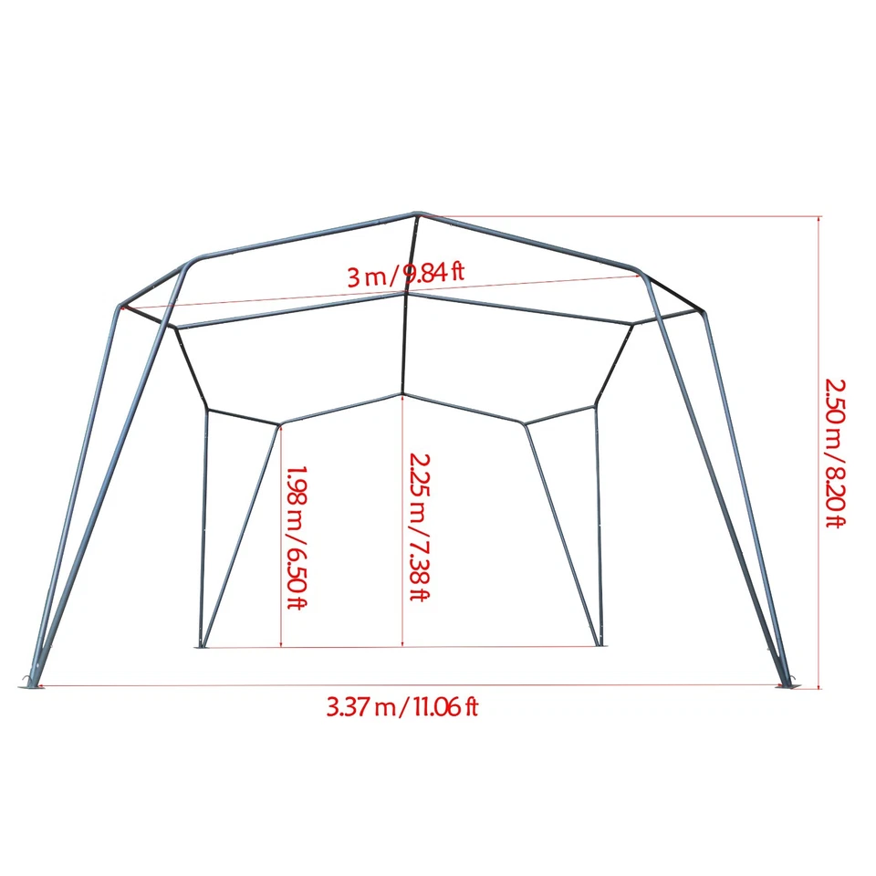 3.4mx2.5m Beach Tent Canopy Sun Shade outdoor for Camping Fishing picnic - Image 3 of 4