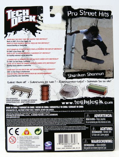 Tech Deck - 96mm Fingerboard - Pro Street Hits - Shuriken Shannon - mit Bank - Bild 2 von 2