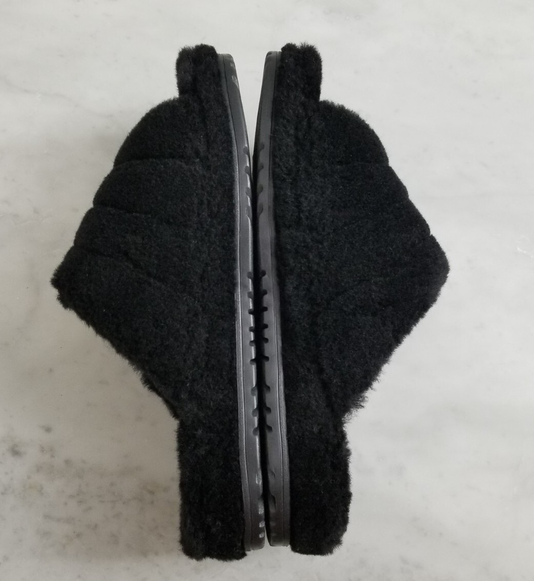 UGG Fluff You Slide Slippers Black Size 9 42 New | eBay display picture 3