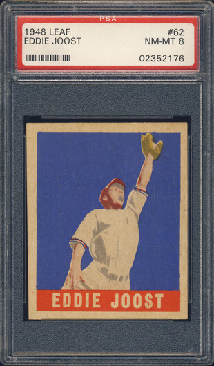 Eddie Joost #62 (Baseball Cards 1948 Leaf) — is it worth grading?
