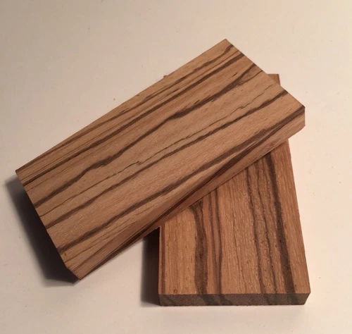 Guilford Genuine Zebrawood Tremblocks - 1 Pair- for Floyd Rose and other Tremolo