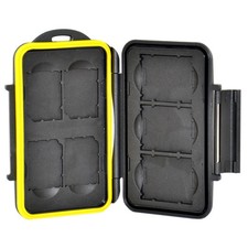 JJC Tough Water-Resistant Anti-shock Memory Card Case Holds 3 x XQD 4 x SD