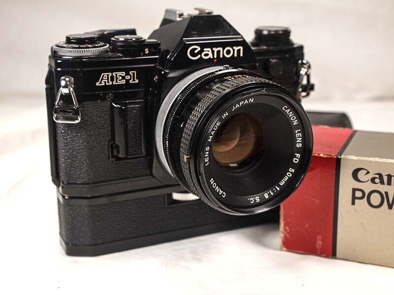 カメラ フィルムカメラ Canon A-1 A1 35mmBlack SLR Camera 50mm f1.4 FD Canon Lens w 
