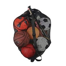 Extra Large Sports Ball Bag Mesh Soccer Ball Bag Heavy Duty Without Pocket