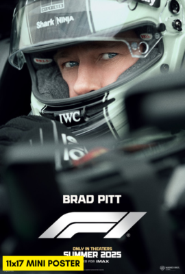 F1 (2025) Movie Poster 11x17 Brad Pitt Racing Cars | eBay