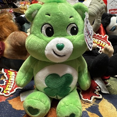 NEW Care Bears GOOD LUCK BEAR 10in Green Plush Stuffed Animal Toy