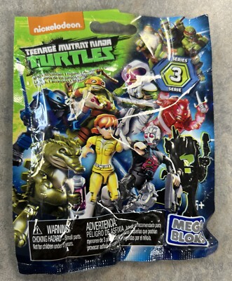 New Sealed Teenage Mutant Ninja Turtles Series 3 Mega Bloks Blind Bag TMNT