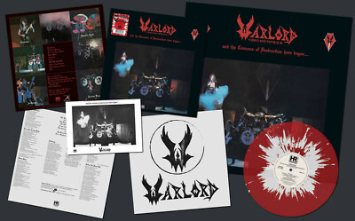 WARLORD - AND THE CANNONS OF DESTRUCTION.., RED/WHITE SPLATTER LP