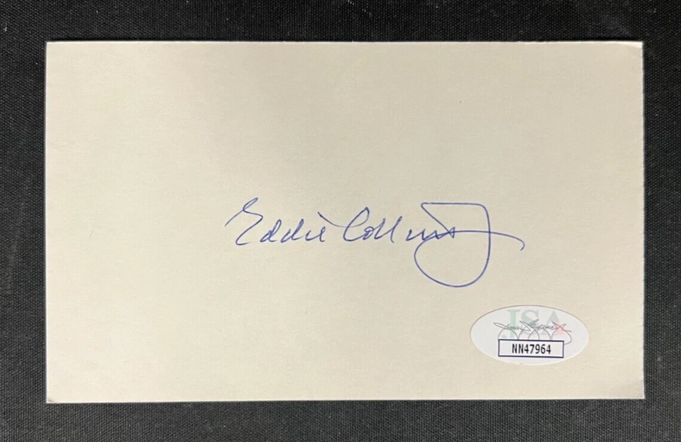 Eddie Collins Jr. Cartão assinado 3x5 certificado JSA MLB Philadelphia Athletics AUTO! - Imagem 2 de 4