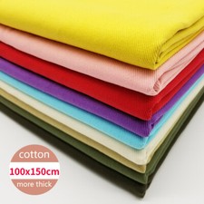 Multicolor Cotton Denim Fabric Thick Twill Washed Jeans Cloth DIY Sewing