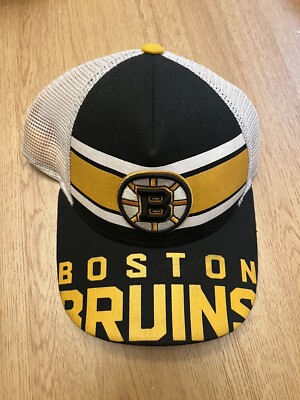 Boston Bruins NHL Snapback Hat Cap All Over Print Bill Youth Size