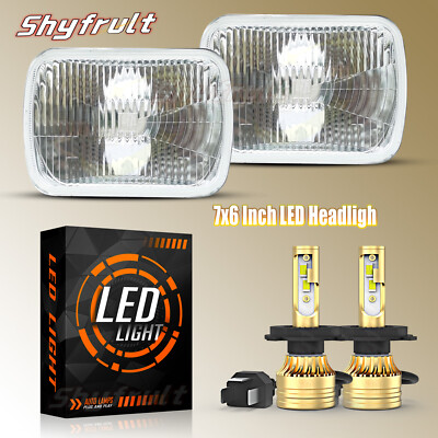 2pc 5x7'' 7x6'' LED Headlights Hi/Lo For Toyota Pickup 82-95 Tacoma 1995-1997+