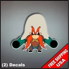 Yosemite Sam Vinyl Decal Sticker 4" x 3.3" Gun Cartoon Window Laptop