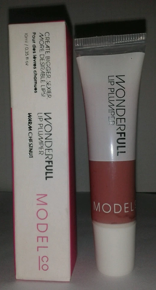 Model Co Wonderfull Lip Plumper .35 oz NIB WARM CHESTNUT - Image 2 of 2