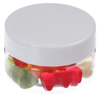 Pohli 50 Ml PET Tiegel Transparent – 40 Stück, Mit Weißem Plastikdeckel & Dichtung