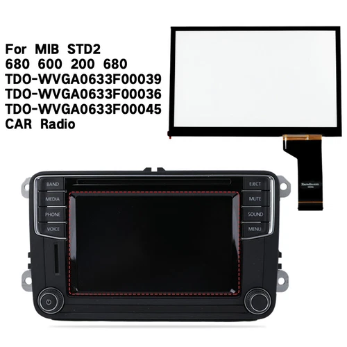 Digitalizador de pantalla táctil mate de 6,5" para VW Seat Skoda Sharan MIB STD2 600 200 680 - Imagen 2 de 11