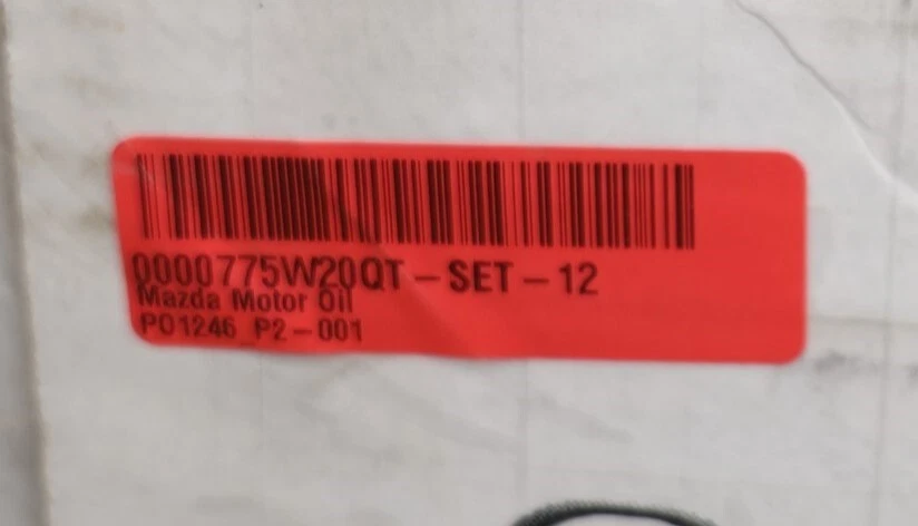 NEW OEM Mazda SAE 5W-20 Super Premium Motor Oil 1 Quart Set of 12 0000775W20QT - Imagem 2 de 4