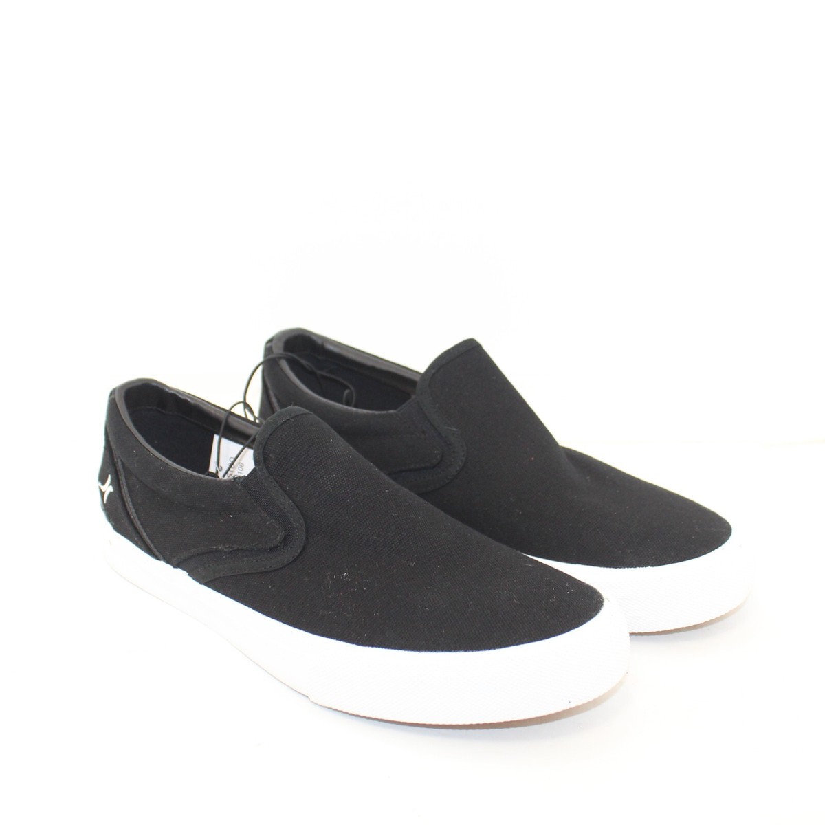 Hurley Nesota Loafer Men Size 12 Black Canvas Boat Slip On Memory Foam Hurleys version of some hey dudes in black and a tan! For  main image 3