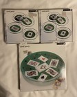 2 Sets Of 4 piece glass coaster playing cards & a 12 1/2” Platter