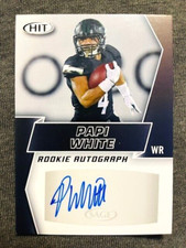 2019 Sage Hit Premier Draft #A92 Papi White Rookie RC Auto Autograph Card Black. rookie card picture