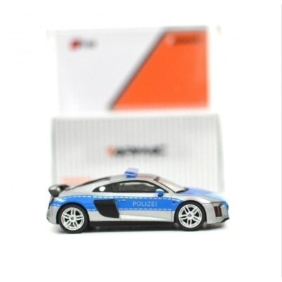 AUDI R8 V10 PLUS deutsches Polizeiauto Modell Diecast super selten Sammlung A...