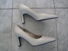 NEW lady PEARL color shoes 3.5" heels size 6.5 M FREE SHIPPING very chic