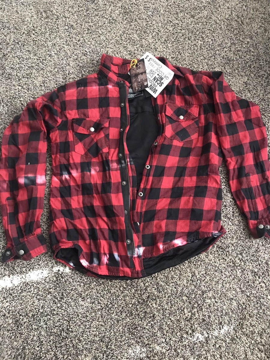 ADVSport Cruz Flannel Armored Mens Street Motorcycle Riding Shirt