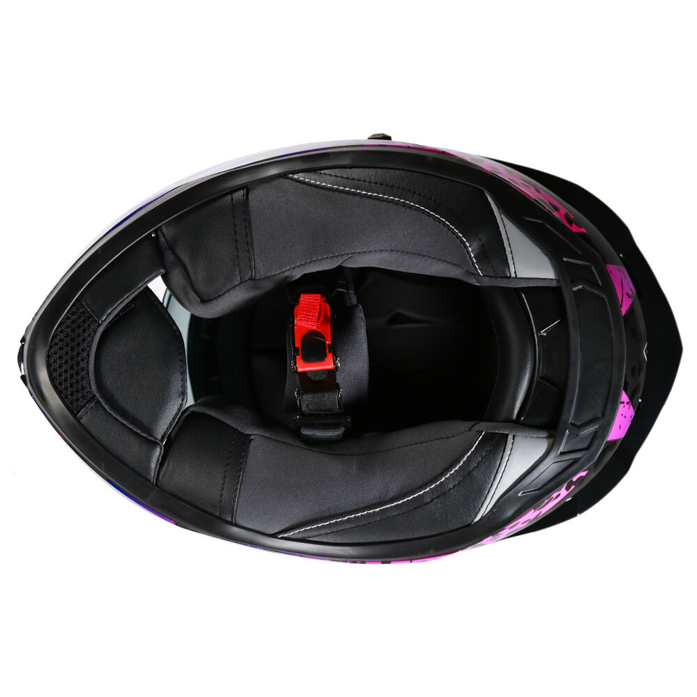 Frank Thomas FT62 SV Alexa Helmet Black Pink | eBay UK
