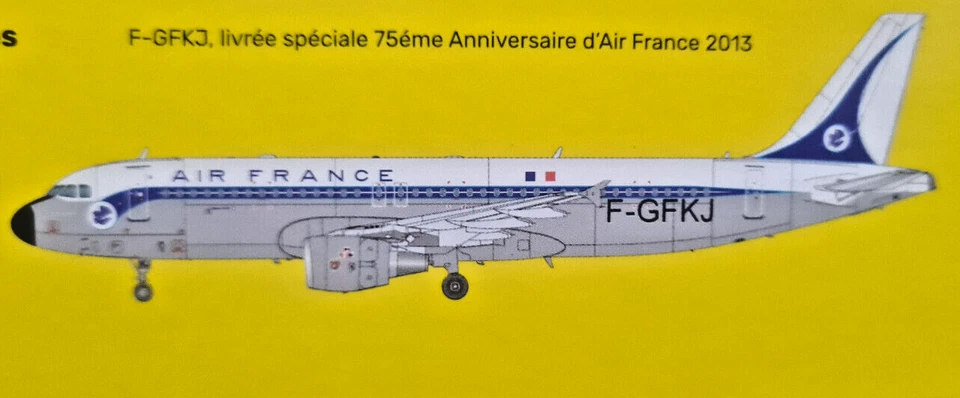 Airbus A320 Air France 5 Livree - Heller Kit 1:125 80488 Nuovo - Immagine 4 di 4