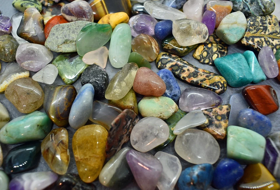 500 Gramm geschliffene Edelsteine / Halbedelsteine  10-25 mm (GP: 35,90€ = 1 kg) - Bild 4 von 4