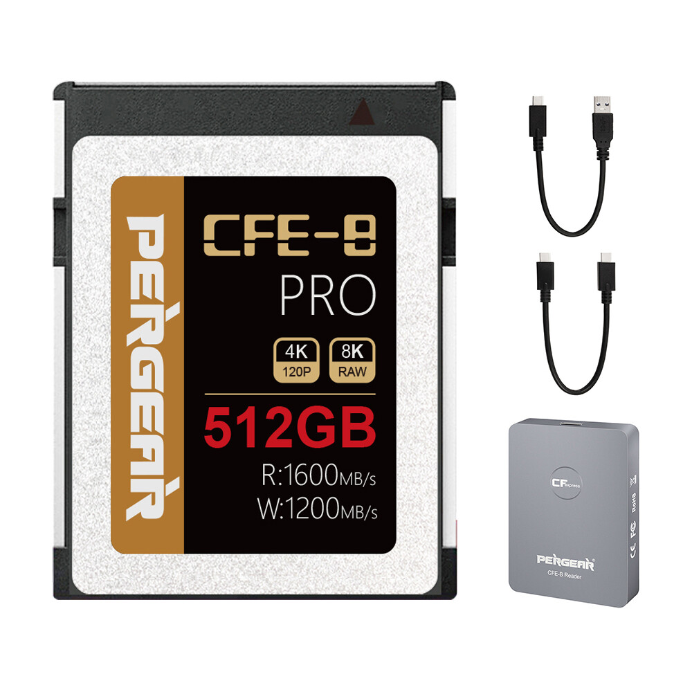 US PERGEAR CFExpress Type-B 64/128/256GB SD Memory Card TFCard 1300MB/s