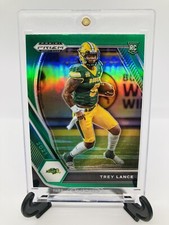 Trey Lance RC Green Prizm Insert 1 Rookie Card Bison 49ers Draft Pick Panini Pop