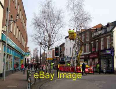 Photo 6x4 Bromsgrove Town Centre Improvements, Tree Felling The line of t c2012