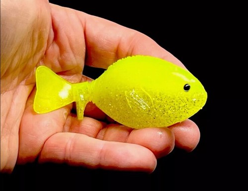 Señuelos Edgy JDM Dranckrazy Vurger Gill Bait 4" 21 g 4 por paquete #13 "Lemon Shiner" - Imagen 4 de 11
