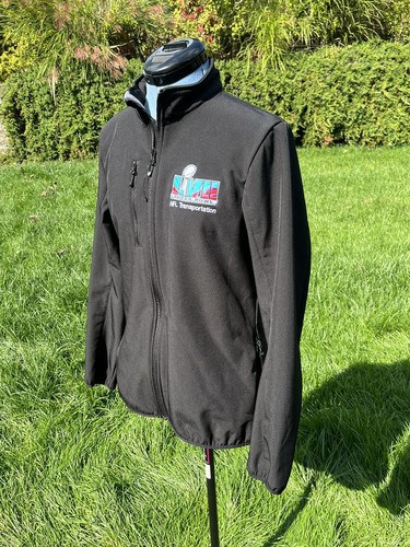 Super Bowl XLIII NFL Transportation Jacket Sz S Full Zip Lined Black Embroidered - Picture 7 of 9